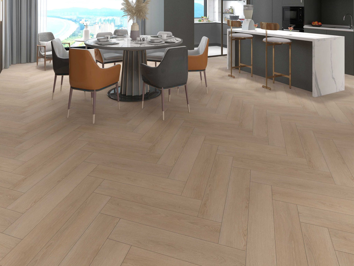 Calitex Wood Slate Oak visgraat PVC klik – van iVloer Vianen