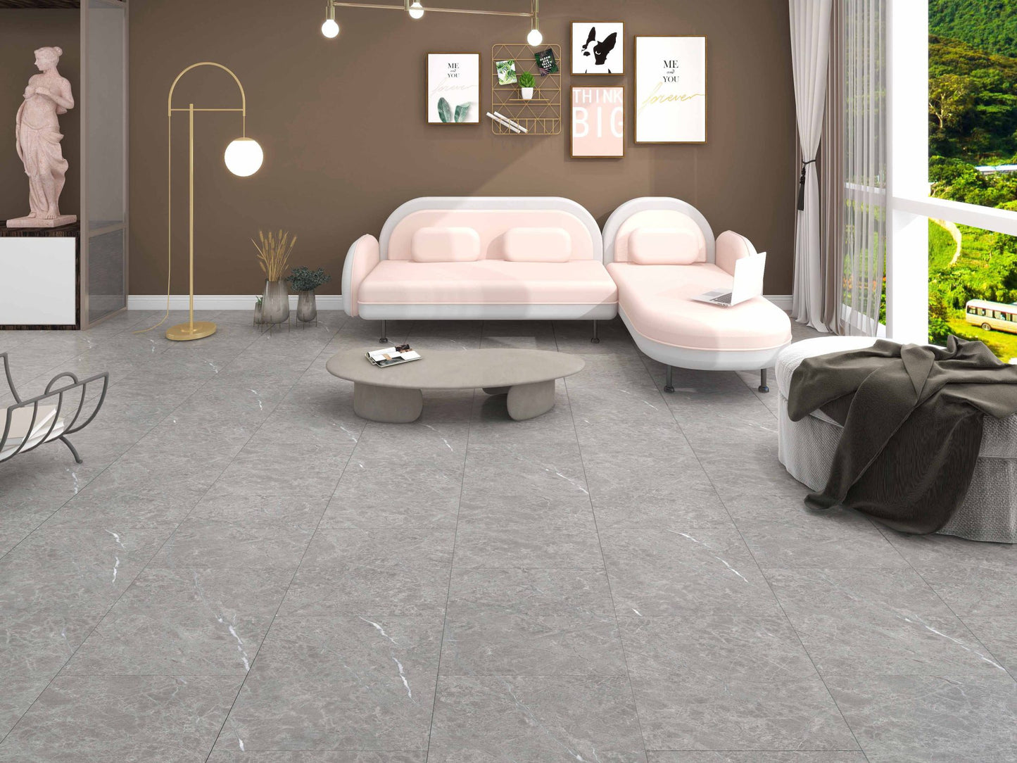Calitex Stone Monreal Slate PVC tegel Klik – van iVloer Vianen