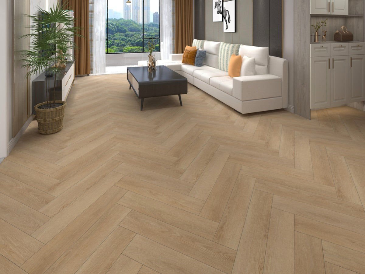 Calitex Wood Cambridge Oak visgraat PVC PLAK
