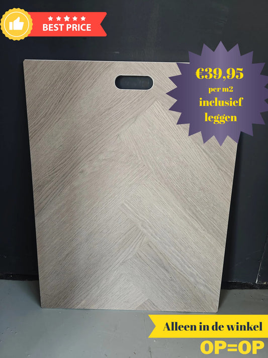 Elementa visgraat PVC klik INCLUSIEF legservice