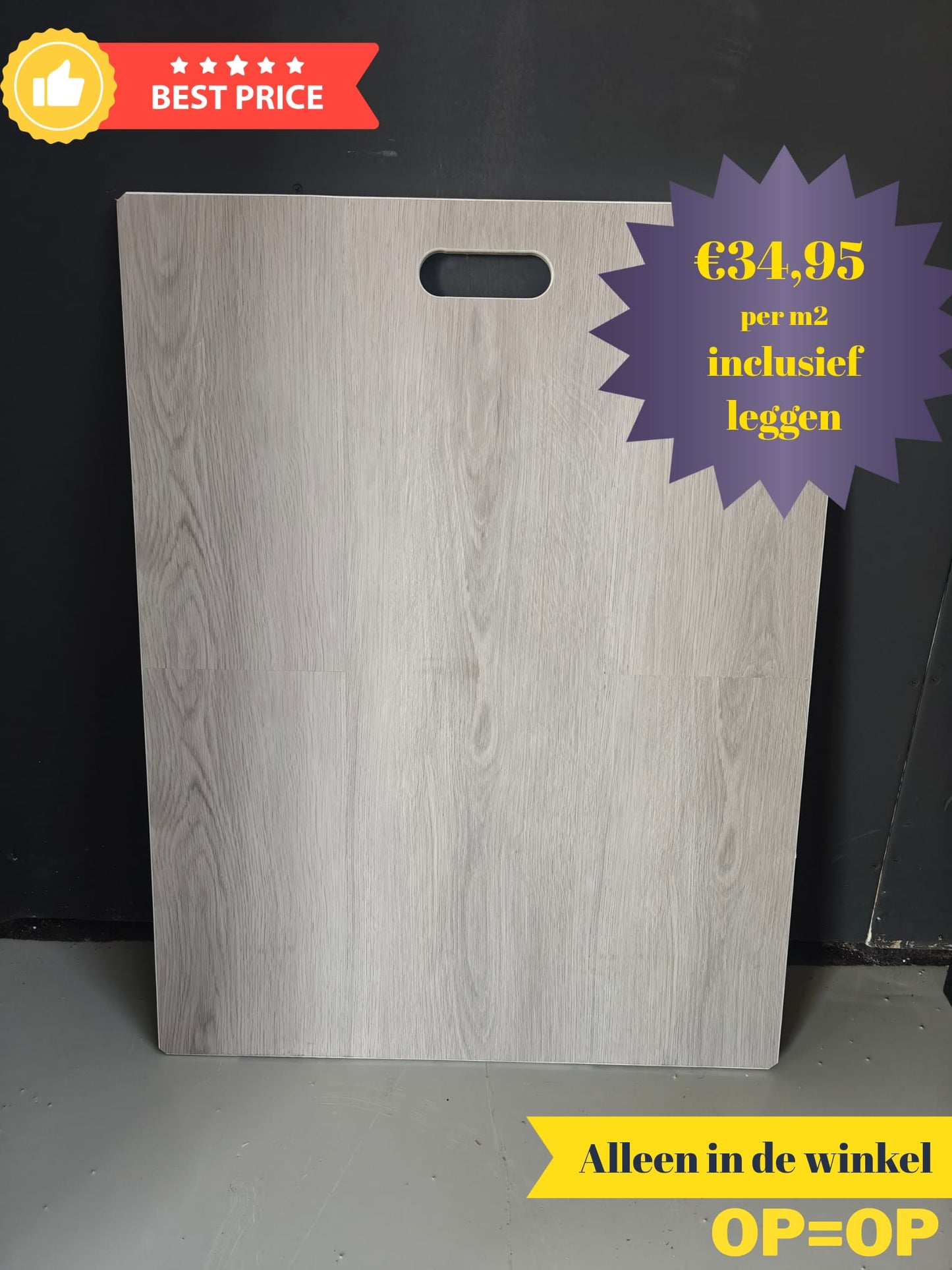 Cavellé plank PVC Klik INCLUSIEF legservice