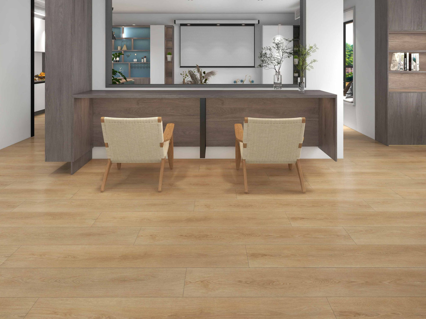 Calitex Wood Cambridge Oak plank PVC Klik