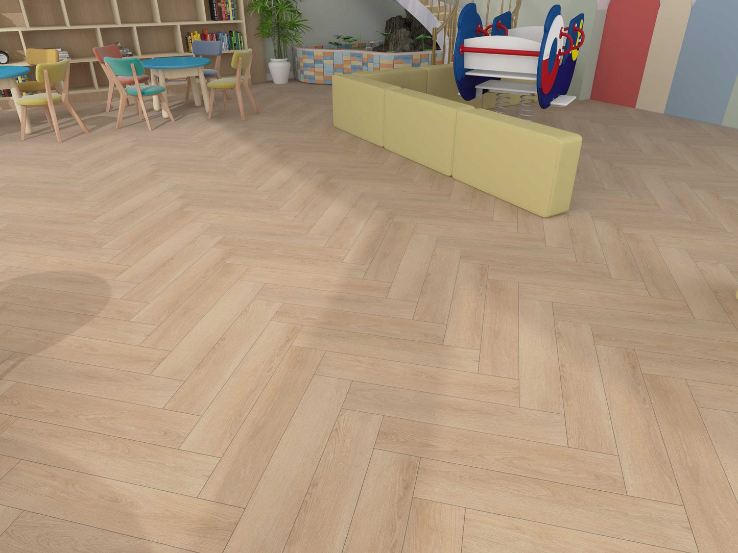 Calitex Wood Desert Oak visgraat PVC klik