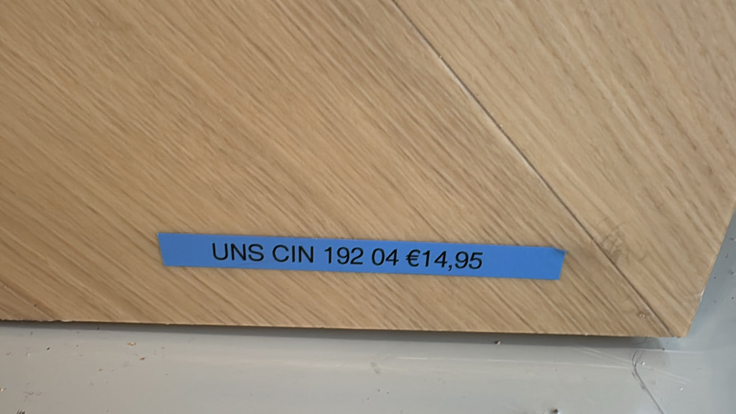 UNS CIN 192 04 visgraat - PLAK pvc