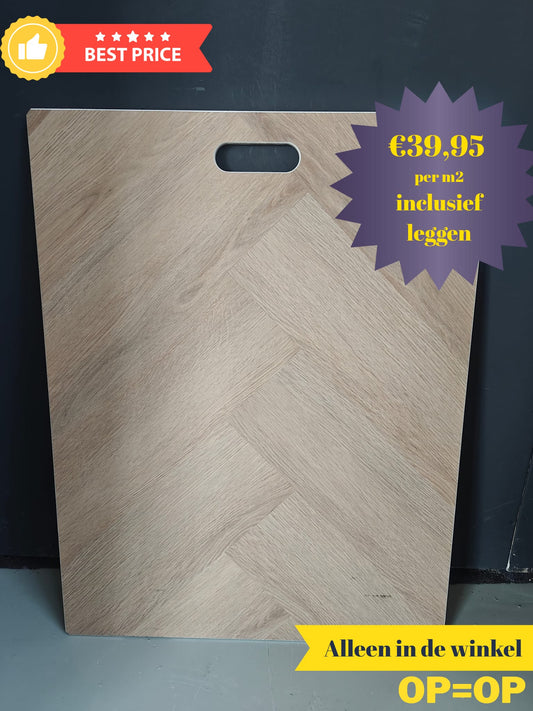 Dune Touch visgraat PVC klik INCLUSIEF legservice