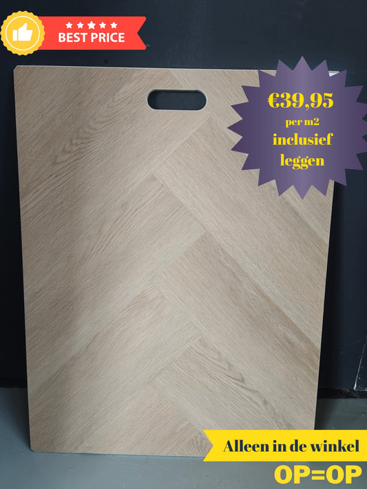 Sereno visgraat PVC klik INCLUSIEF legservice